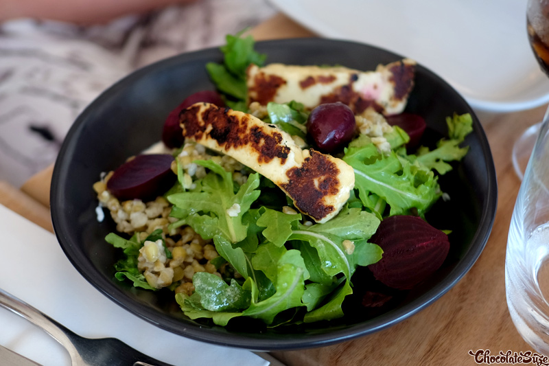 Grilled haloumi with rocket & lemon salad, The Herring Room, Manly