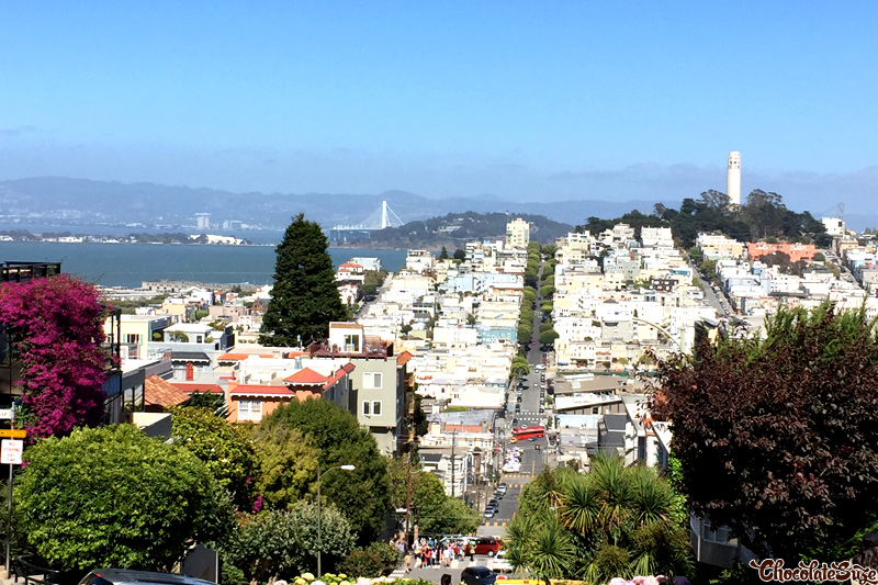 View from Lombard Street, San Francisco